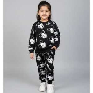 Kids Mickey Mouse Printed Sweatshirt & Jogger Set”
