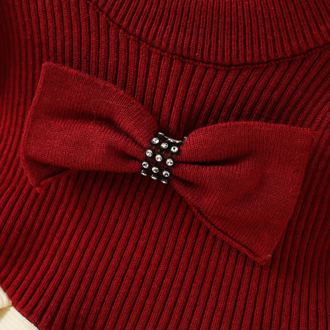Red Bow Decorated Dress. - Image 3