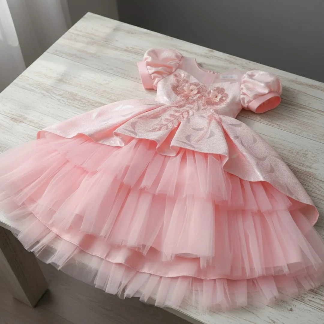 Pink Blossom Princess Gown. - Image 3