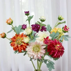 Artificial Dahlia Flower Stick Set.